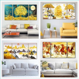 Tranh treo tường tráng gương bộ 3 tấm decor trang trí phòng ngủ, phòng khách - Tranh treo tường nghệ thuật