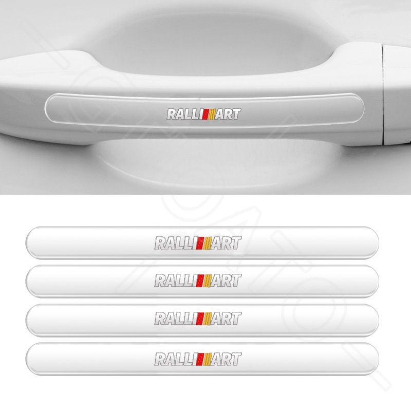 GTIOATO Cho Mitsubishi Ralliart Miếng Dán Tay Nắm Cửa Ô Tô Trong Suốt Miếng Dán Hõm Cửa Ô Tô Chống Xước Trầy Xe Hơi Dán Xe Trang Trí ô Tô