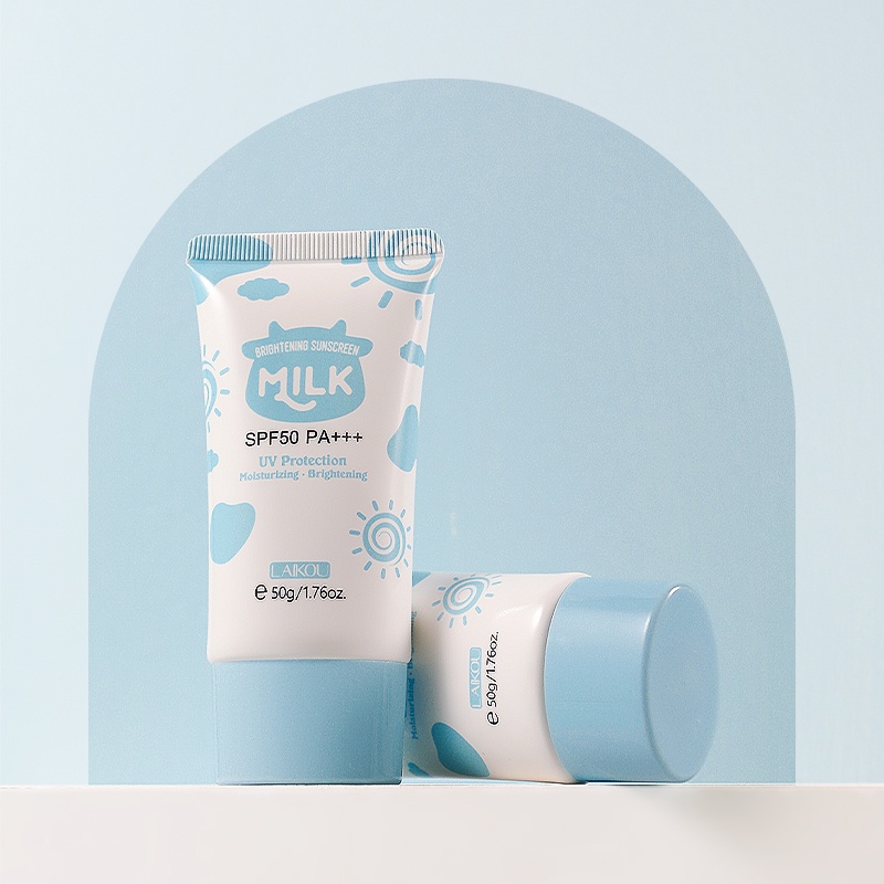 Kem chống nắng LAIKOU SPF50 PA+++ dạng sữa làm sáng da dành cho cơ thể và da mặt 50g
