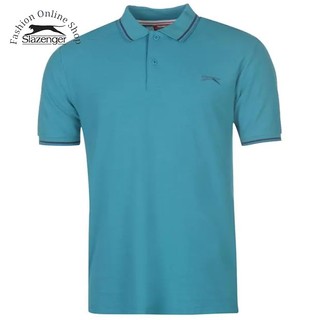 Áo thun Polo nam Slazenger Tipped màu Xanh Teal Hàng size UK