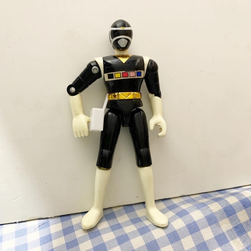Mô hình siêu nhân 1997 Power Rangers in Space Black Ranger Figure Bandai