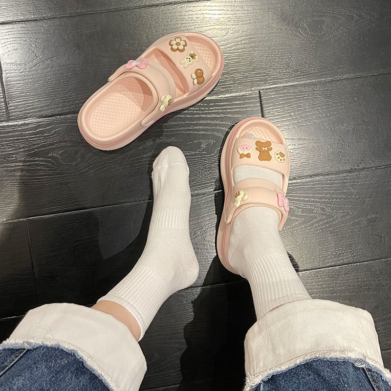 Dép Xỏ Ngón Đế Dày Thiết Kế Mới Thời Trang Dành Cho Nữ