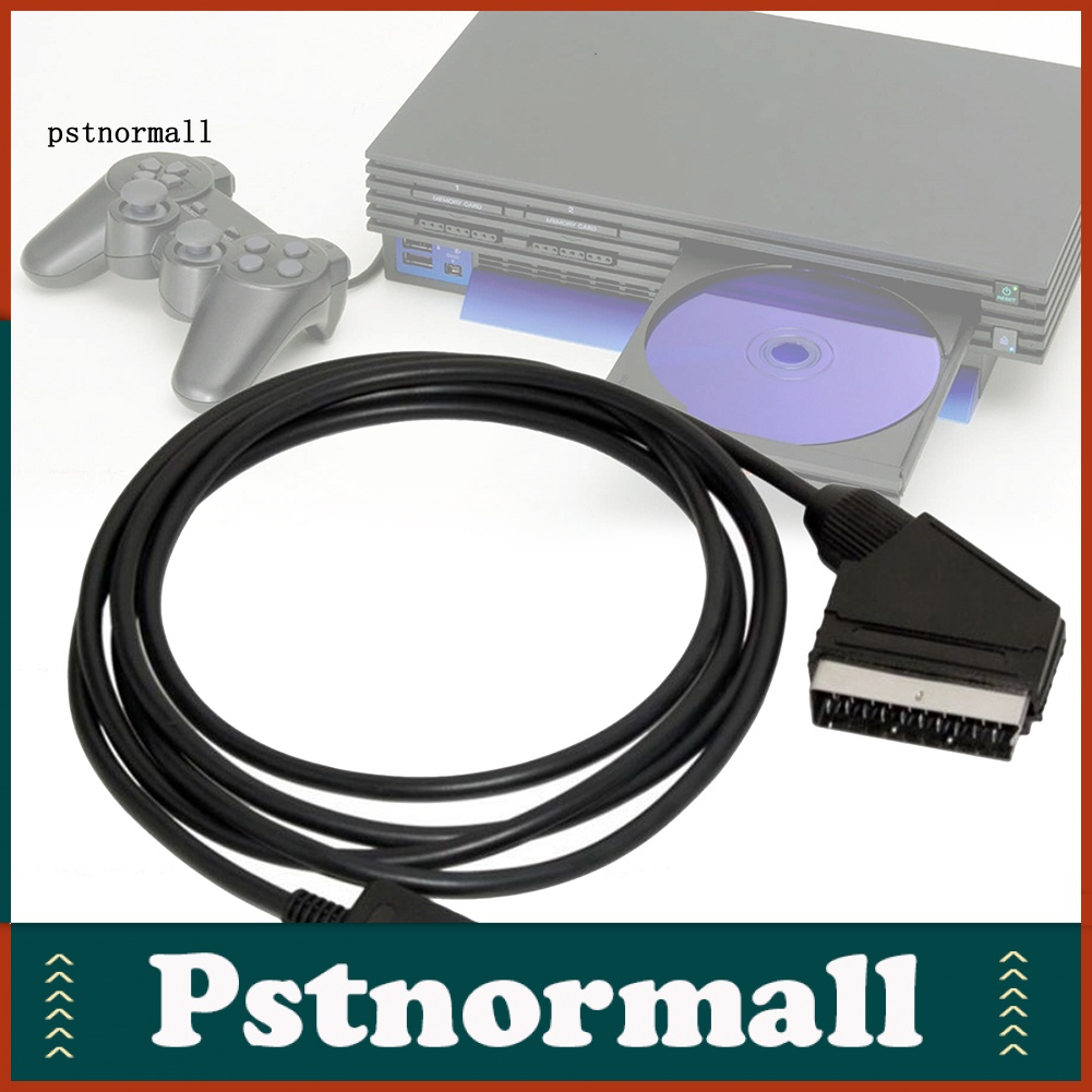 Dây Cáp Kết Nối 1.8m RGB Scart TV AV Cho Sony Playstation PS2 3