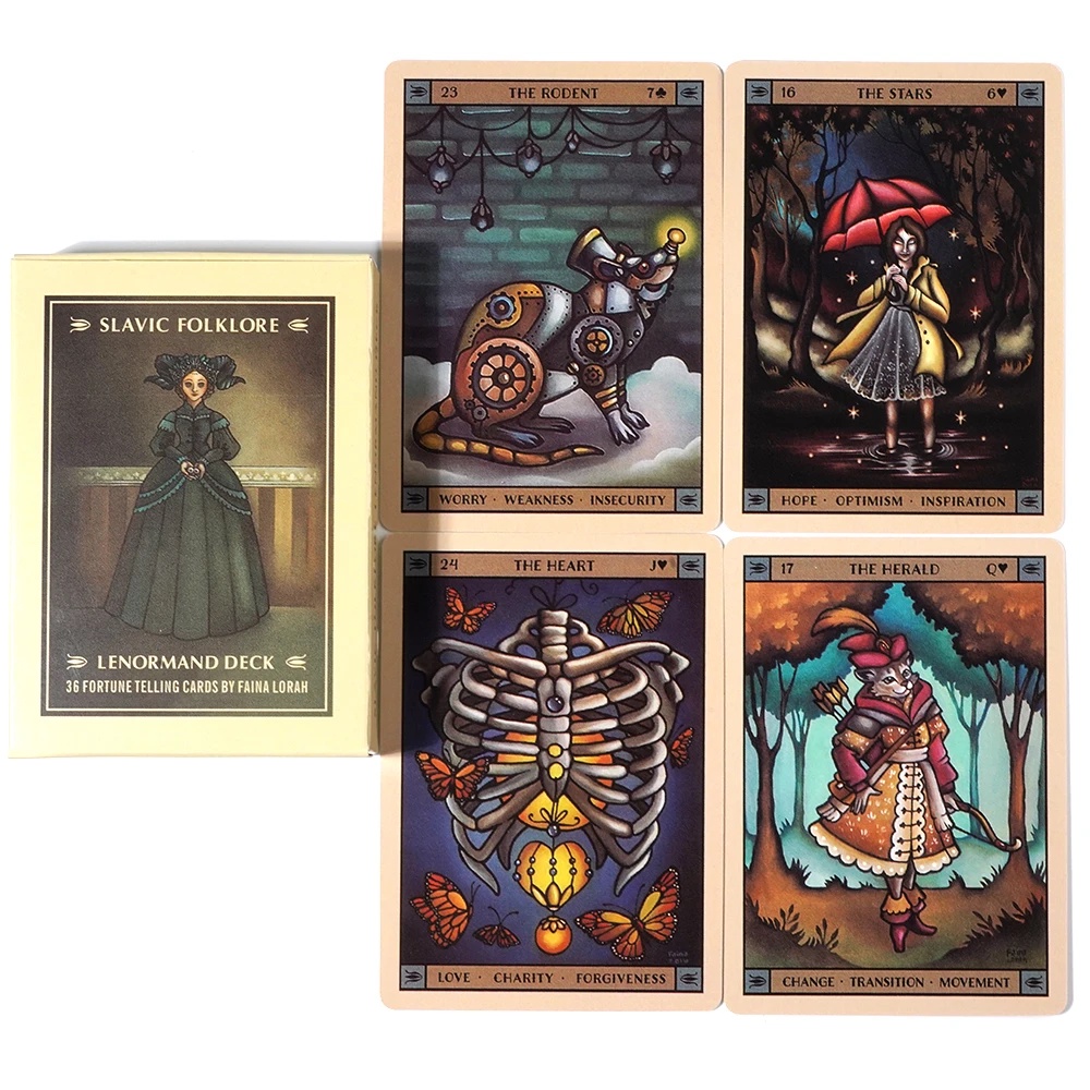 Slavic Folklore Lenormand Fairy Tale Oracle Cards Russian Lenormand Deck Fairy Tale Lenormand