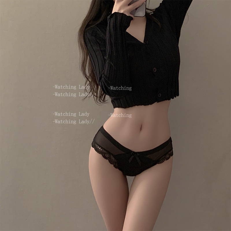 Quần lót nữ cạp chéo sexy chất cotton phối ren mềm mại THE CELYNBRA - QL12