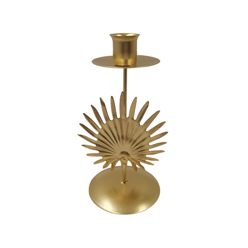 Giá Đỡ Nến Hình Chiếc Lá Bằng Sắt Phong Cách Bắc Âu Độc Đáo Trang Trí Nhà Cửa / Tiệc Cưới