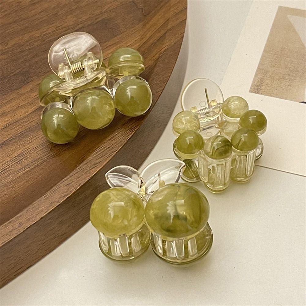 Epoch Kẹp Tóc Đuôi Ngựa Bằng Nhựa Đính Hạt Cherry Thời Trang Hàn Quốc