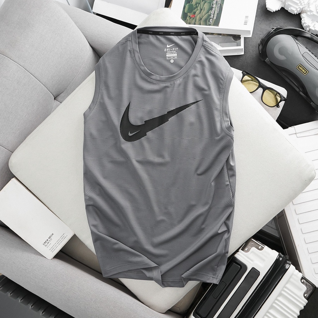 Áo thun tanktop/áo ba lỗ tập gym chất liệu thun poly lạnh 4 chiều siêu mịn mát N019