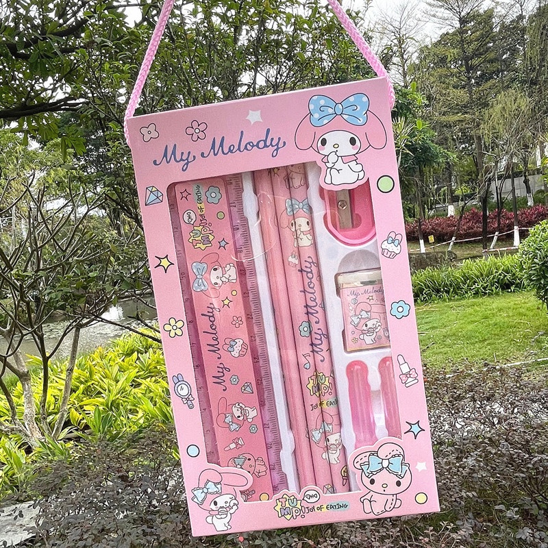SANRIO Set 8 Bút Chì Hình Melody Dễ Thương Cho Bé