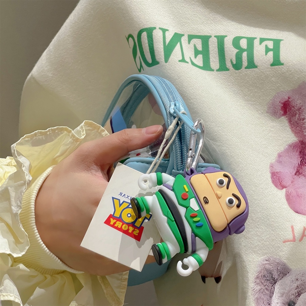 Vỏ Bảo Vệ Hộp Sạc Tai Nghe Bluetooth Không Dây Bằng Silicon Mềm Hình Buzz Lightyear 3D Cho Airpods pro 1 / 2 / 3 pro 2 2022