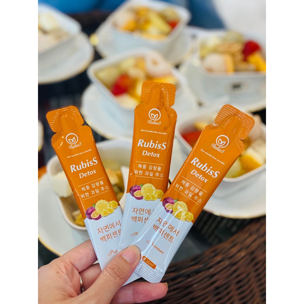 Giảm cân Rubiss Detox Hộp 12 Gói Chính Hãng