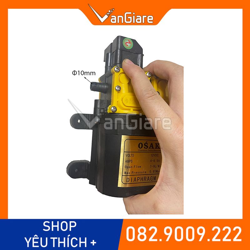 Bơm phun sương, bơm đôi 12v DC, bơm tăng áp mini, bơm tưới cây