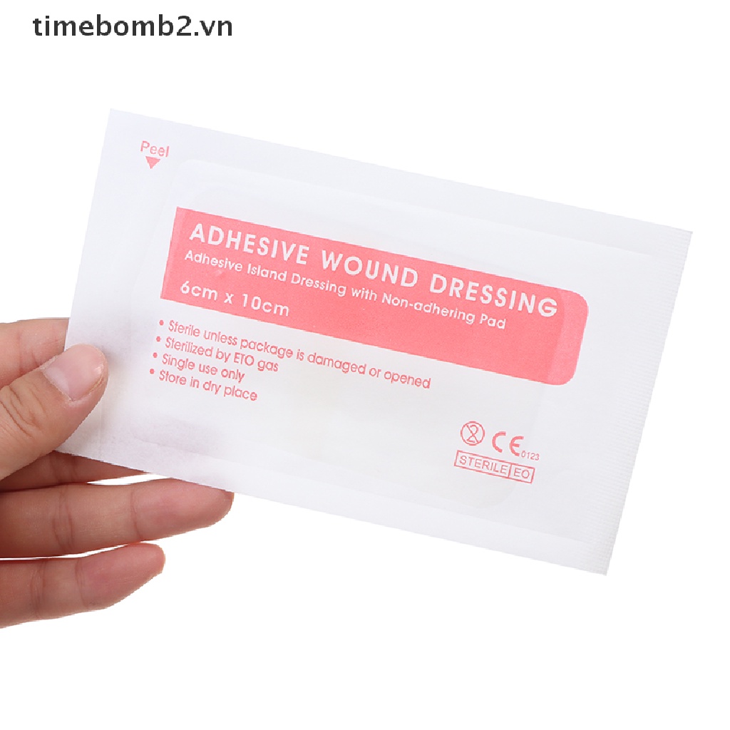 Set 10 Băng Keo Dán Vết Thương Thoáng Khí 6 * 10cm