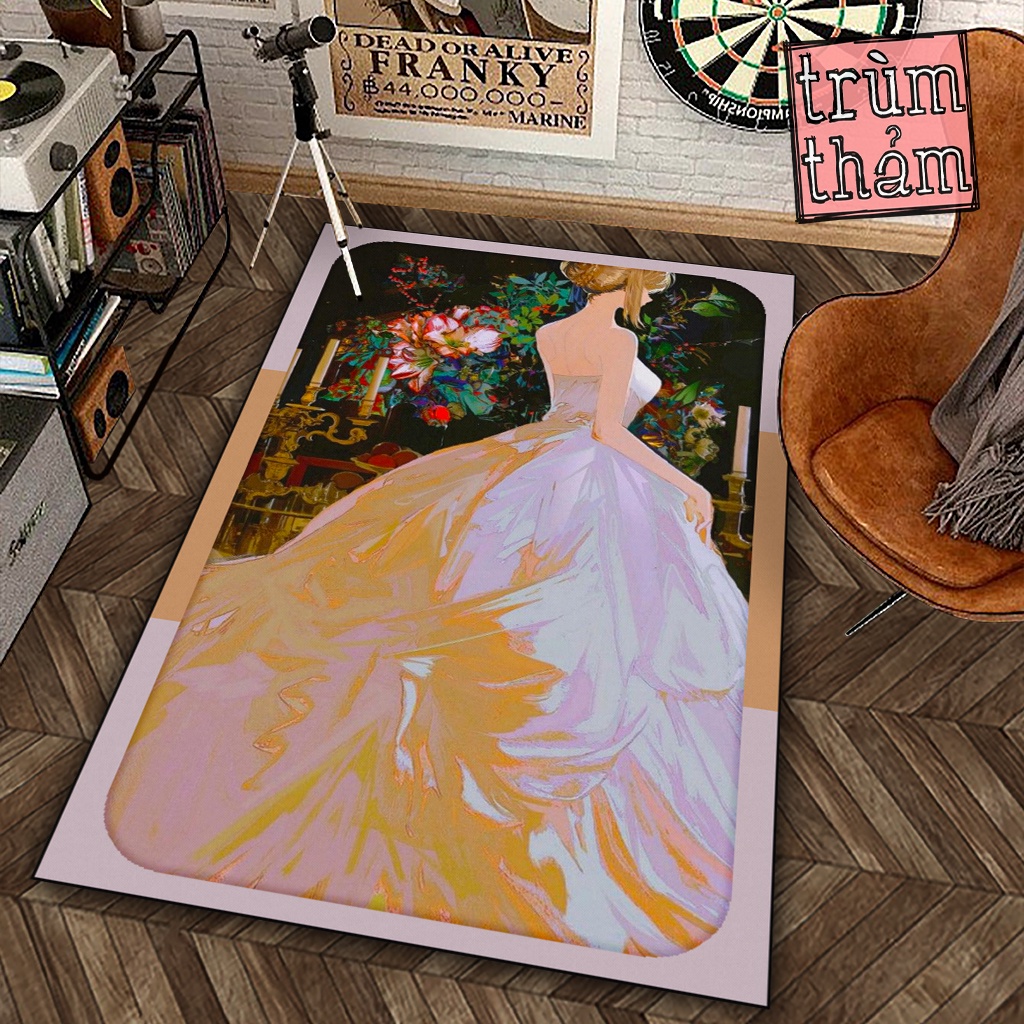 Thảm Trang Trí Jmcase Công Chúa Princess Truyện Tranh Comics X Decor Phòng Ngủ Phòng Khách Văn Phòng
