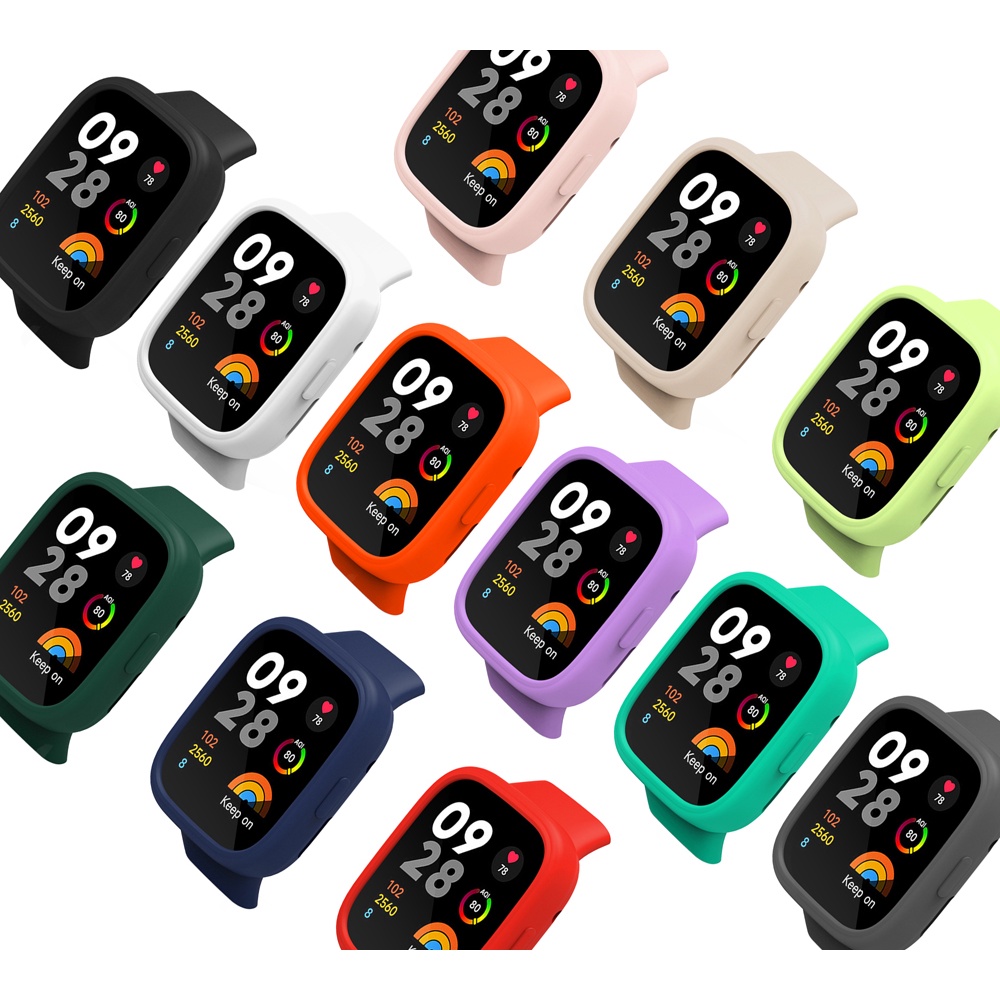 Ốp Bảo Vệ Bằng Silicon Màu Kẹo Cho Đồng Hồ Thông Minh Xiaomi Redmi Watch 3