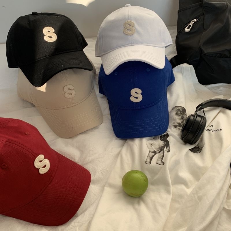 Mũ Lưỡi Trai Thể Thao Mềm Mại In Chữ S Thời Trang