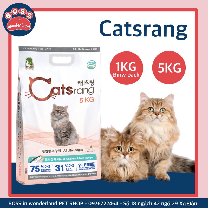 Hạt Catsrang cho mèo - Hạt cho mèo BINW Pack
