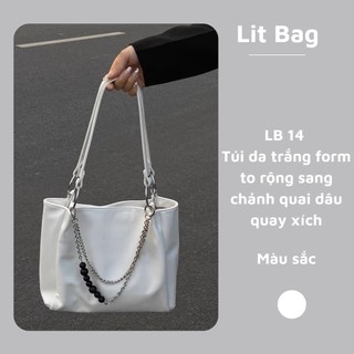 Túi da quai dây quai xích form to rộng dễ phối đồ LB14