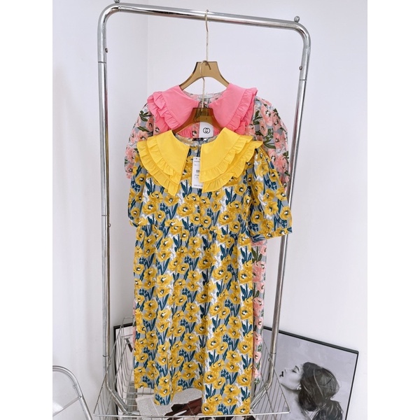 [ 𝐅𝐑𝐄𝐄 𝐒𝐇𝐈𝐏 ] ❤❤️váy hoa xinh suất sắc phom to dài chuẩn mẫu bầu bì bom chen thoải mái màu xinh quá chị em oi Em