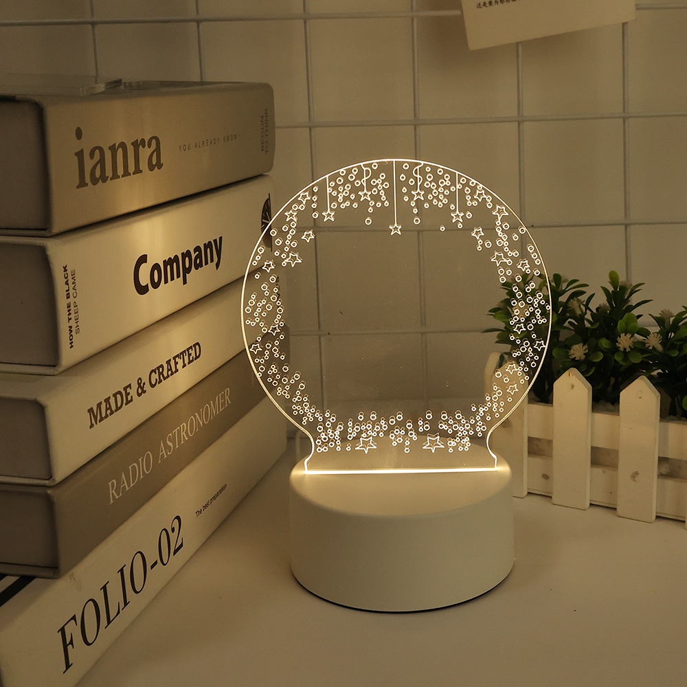 Note Bảng Ghi Chú Có Đèn LED Ban Đêm / Bút Đa Năng Trang Trí Cho Bạn Gái