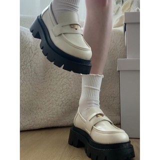 (SẴN - LÙI 1 SIZE) GIÀY LOAFER O50 ĐẾ CAO 6CM DÁNG CHUNKY