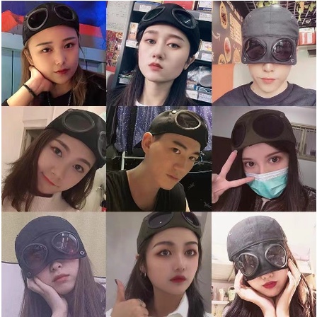 Mũ Lưỡi Trai Có Kính Thời Trang Phong Cách Hàn Quốc