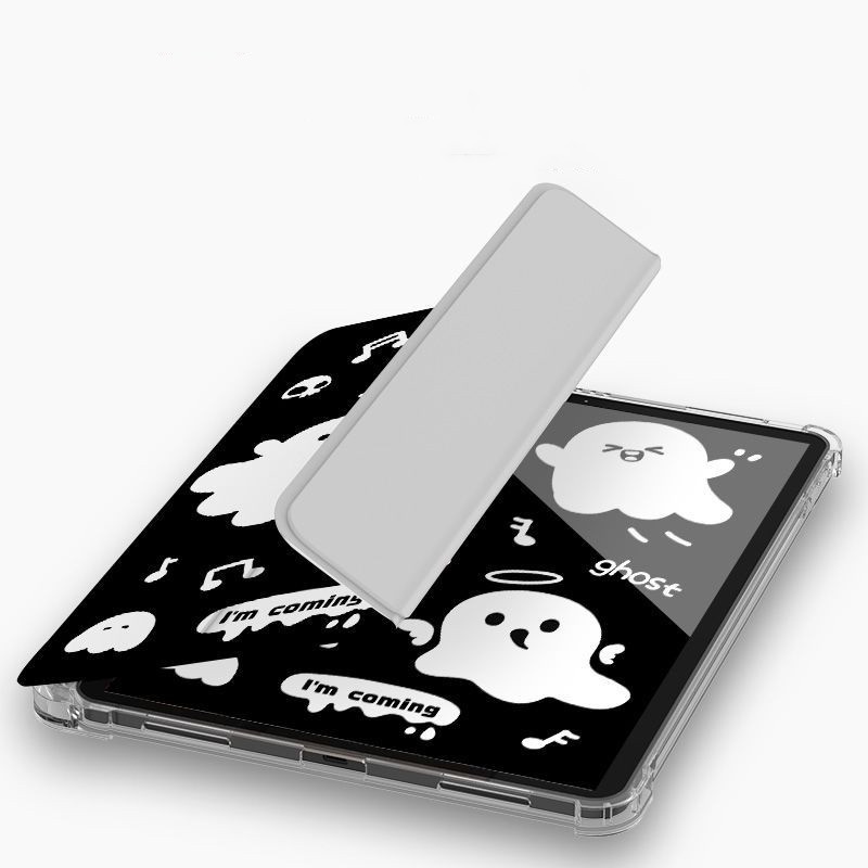 Ốp Máy Tính Bảng Mềm Hình Ma Vui Nhộn Có Khe Đựng Bút Cho iPad Gen10 Air4 / Air5 Gen7 / 8 / 9 Pro11 "Pro12.9" 2022 mini6