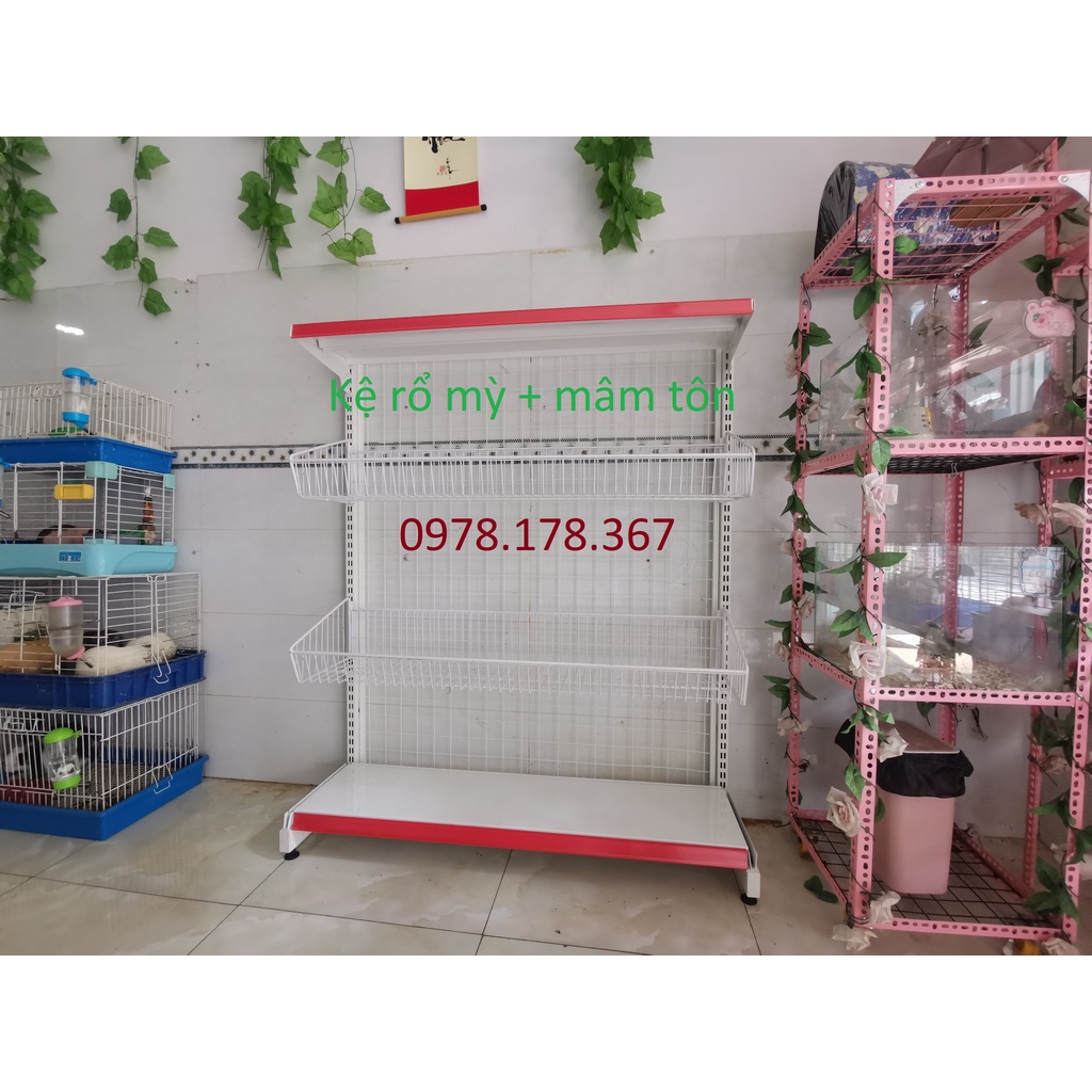 Rổ mỳ siêu thị - Rổ mỳ trưng bày tạp hoá. Dài 70cm