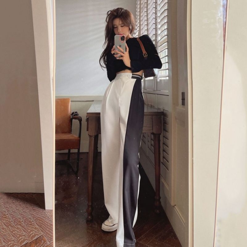 Set áo thun quần cạp cao - Hàng Quảng Châu