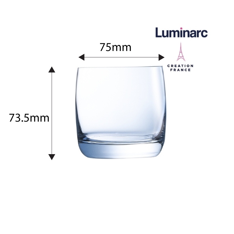 Bộ 6 Ly Thuỷ Tinh Thấp Luminarc Vigne 200ml- LUVIG2572