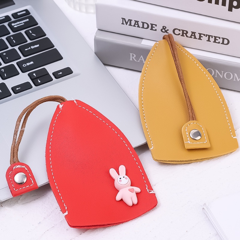 Túi Da PU Đựng Chìa Khóa Xe Hơi Họa Tiết Hoạt Hình Dễ Thương Sáng Tạo