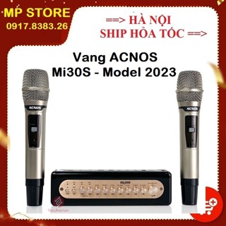 Vang số chỉnh cơ Acnos Mi30E / Mi30s - Kèm 2 micro UHF - Hàng chính hãng bảo hành 12 tháng