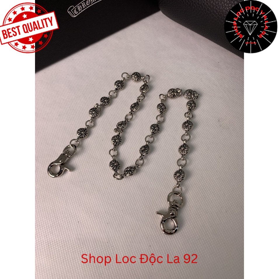Chain, xích quần Chrome Heart Floral bạc fullbox cao cấp - Shop Lộc Độc Và Lạ 92