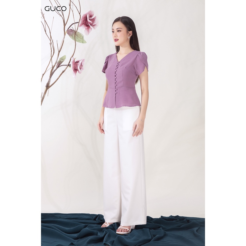 Quần suông dài công sở QD149 GUCO Trắng