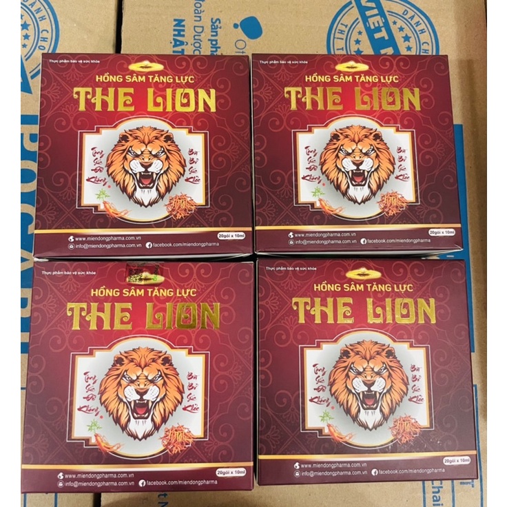 Hồng Sâm Tăng Lực The Lion (Hộp 20Gói x 10ml)