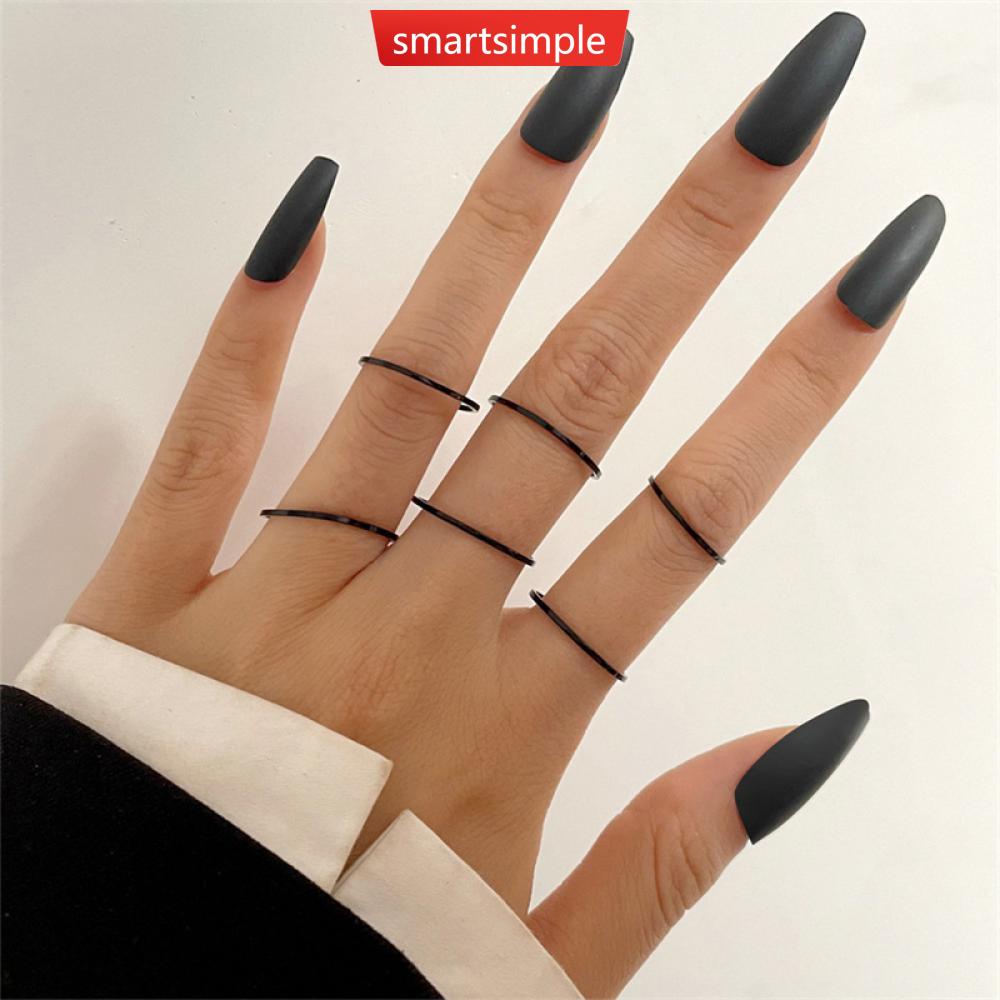 Bộ Nhẫn Đơn Giản Sáng Tạo T4X1 Dành Cho Nữ