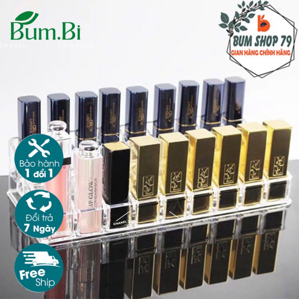 Kệ đựng son mica trong suốt cao cấp 36 ô, Kệ mica trưng bày sản phẩm trưng bày son môi cao cấp