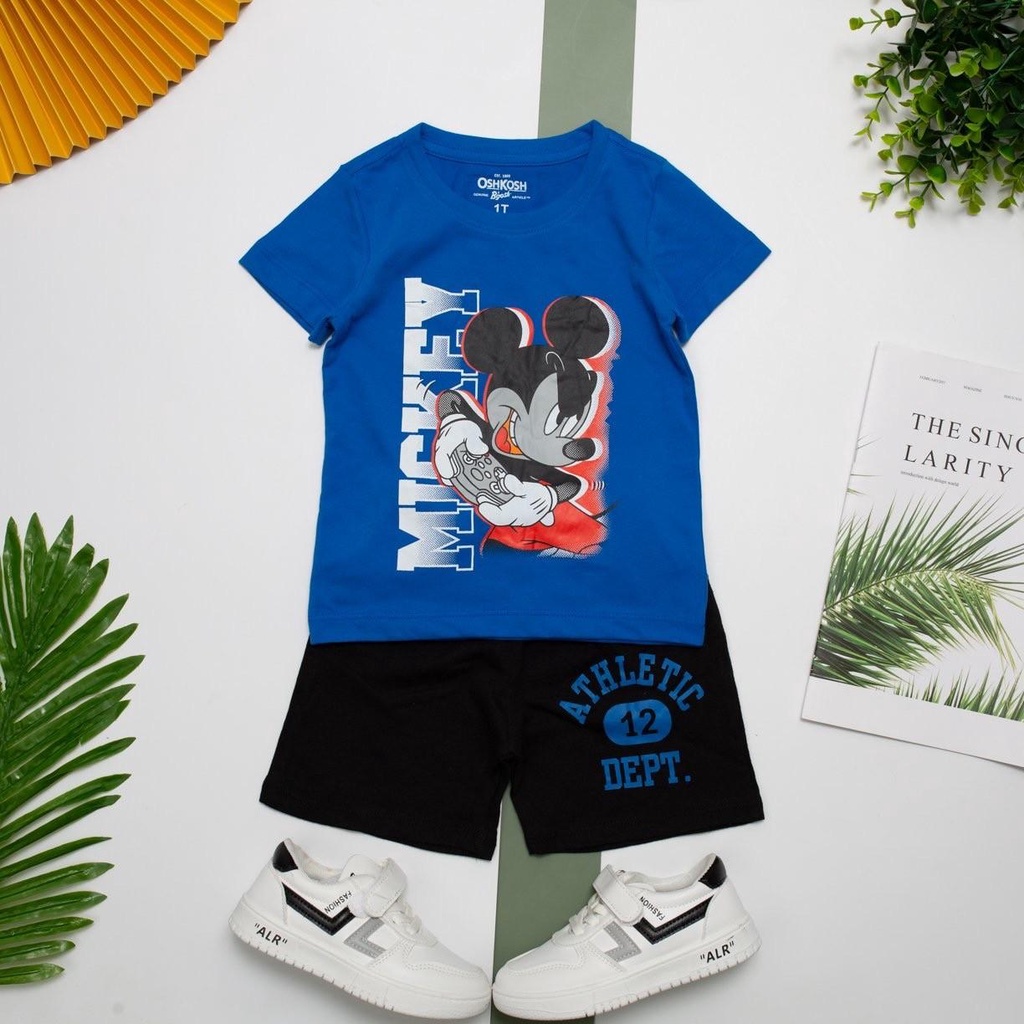 Đồ bộ cotton bé trai LITIBABY ngắn tay cho bé từ 1/7 tuổi [BCT01]