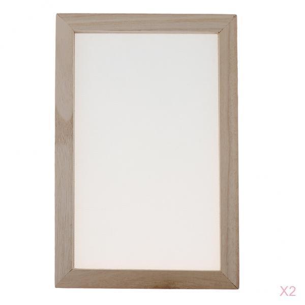 Set 2 Khung Gỗ Làm Giấy Tái Chế Thủ Công 20x30cm