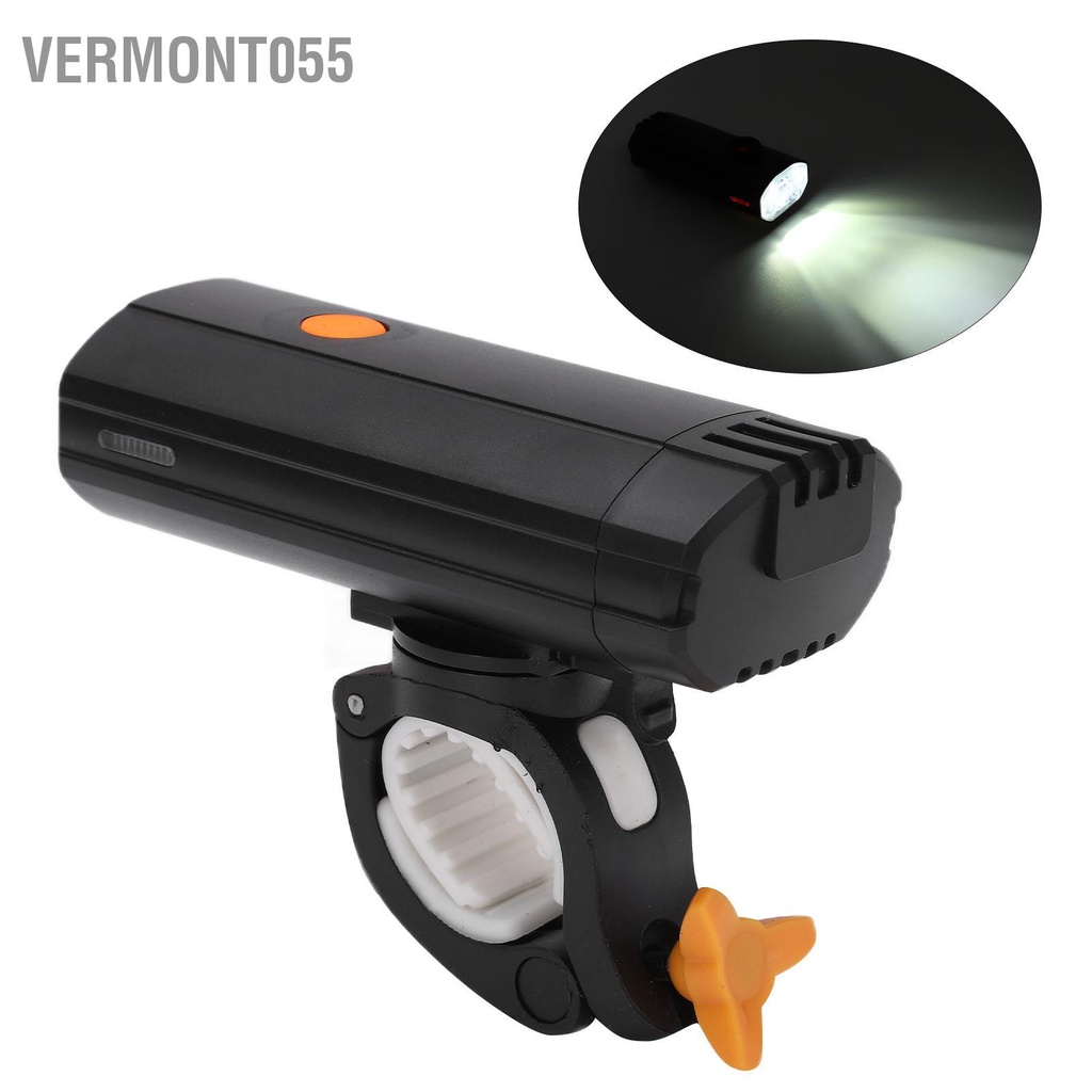 Có thể bán buôn Đèn Pha Xe Đạp Sạc USB 85° Đèn LED Chiếu Sáng Cho Xe Đạp vermont055 Hàng giao ngay