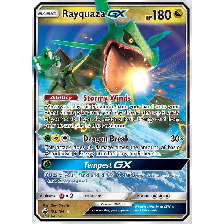 [BÀI IN] Bộ 60 thẻ bài Pokemon Battle Arena Decks - Rayquaza GX 2019
