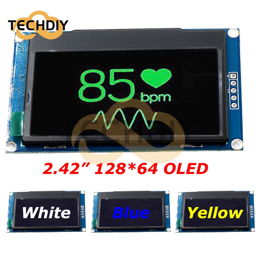 Mô Đun Hiển Thị OLED 2.42 inch 128 * 64 2.42 inch 2.42 inch 128 * 64 Chuyên Dụng" Màn Hình LCD 128X6