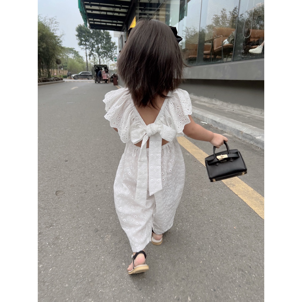 Jumsuit Thô Boi Cực Xinh Cho Bé Đi Chơi Đi Biển