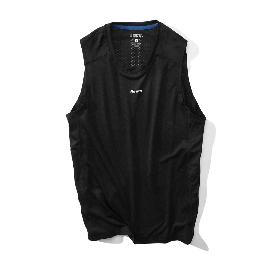 Áo ba lỗ thể thao nam tập gym chạy bộ Reeta vải thoáng mát thấm hút mồ hôi - A1880