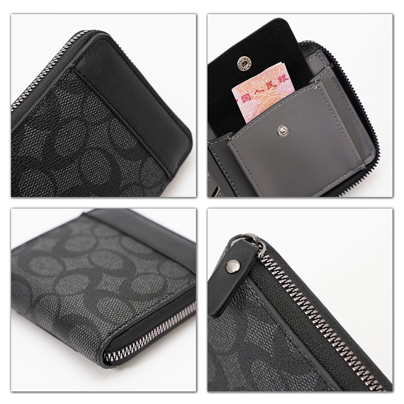 Ví Da Nam Dáng Ngắn Thời Trang Phong Cách Trung Hoa