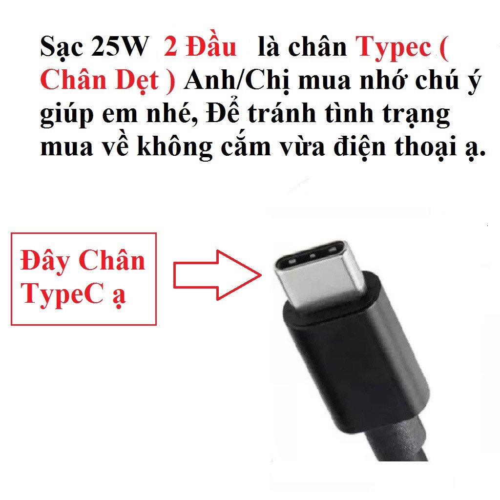 Sạc nhanh samsung 25w type C TA800XW chính hãng cho note 10 20 s20 s21 s22