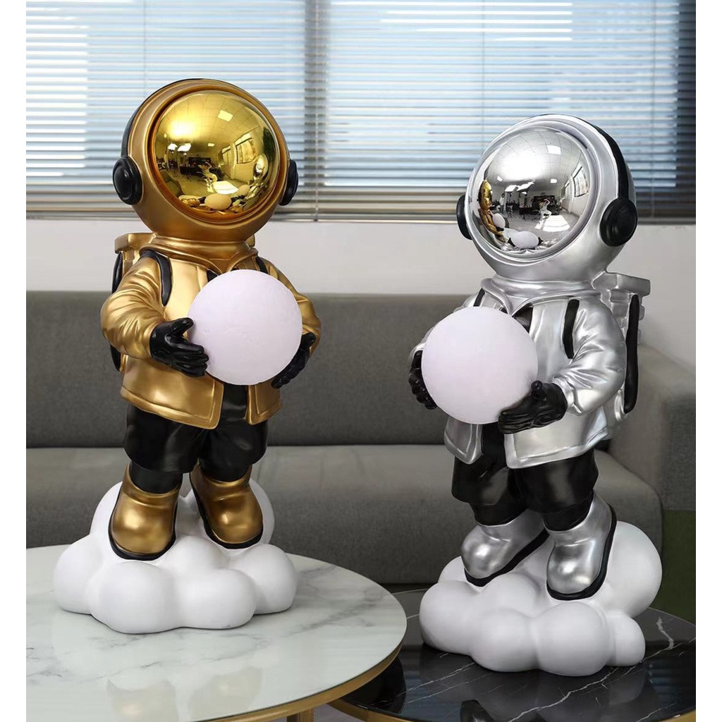 Mô hình phi hành gia bê đèn 75cm -BearBrick decor nhà cửa-tượng kèm đèn trang trí,đẹp-rẻ,hot hít,độc lạ,quà tặng ý nghĩa