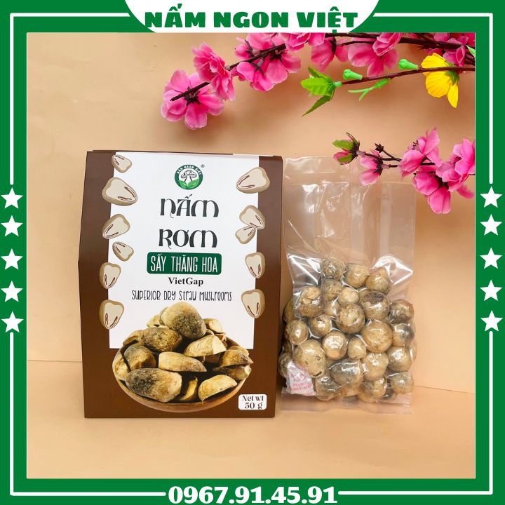 Nấm Rơm Sấy Khô  Không Mất Dinh Dưỡng Và Hình Dạng Màu Sắc Nấm