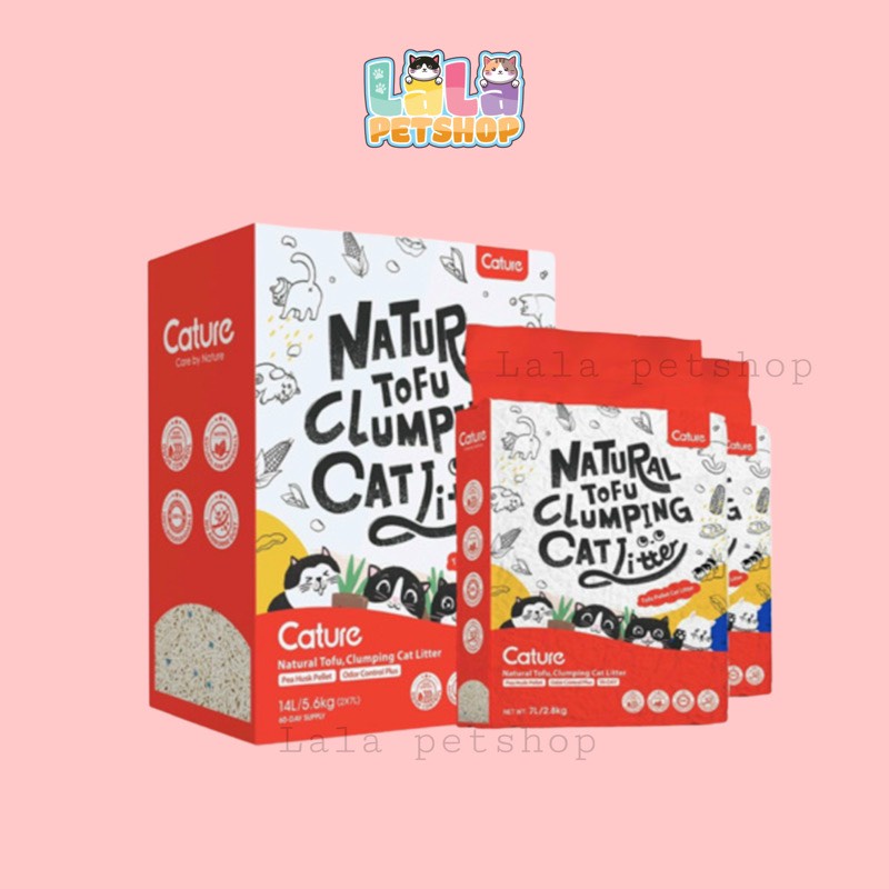 Cát Đậu Nành Cho Mèo, Cát Đậu Nành Hữu Cơ Cature  -  Nature Tofu Cat Litter - Lala Pet Shop