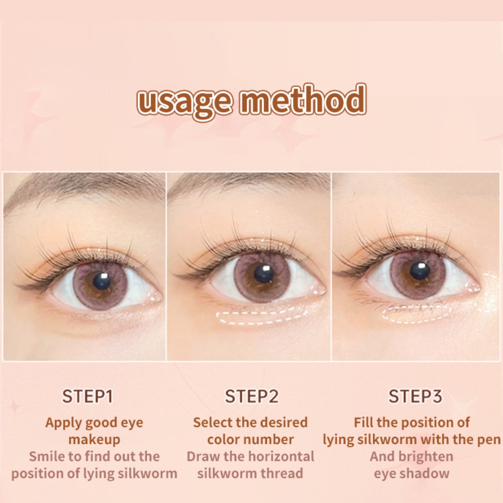 Có Hàng Xixi Bút Tằm Nằm Màu Ngọc Trai Bút Có Độ Bóng Cao Bút Kẻ Mắt Sáng Màu Hồng Nude Màu Bạc Sáng Thanh Toán Khi Nhận Hàng